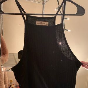soft sweater material Abercrombie tank top